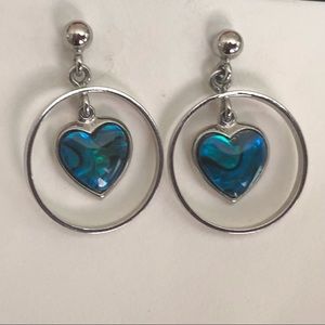 Vintage Ocean Blue Color Stone Earrings